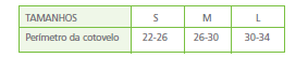 medidas cotoveleira elástica