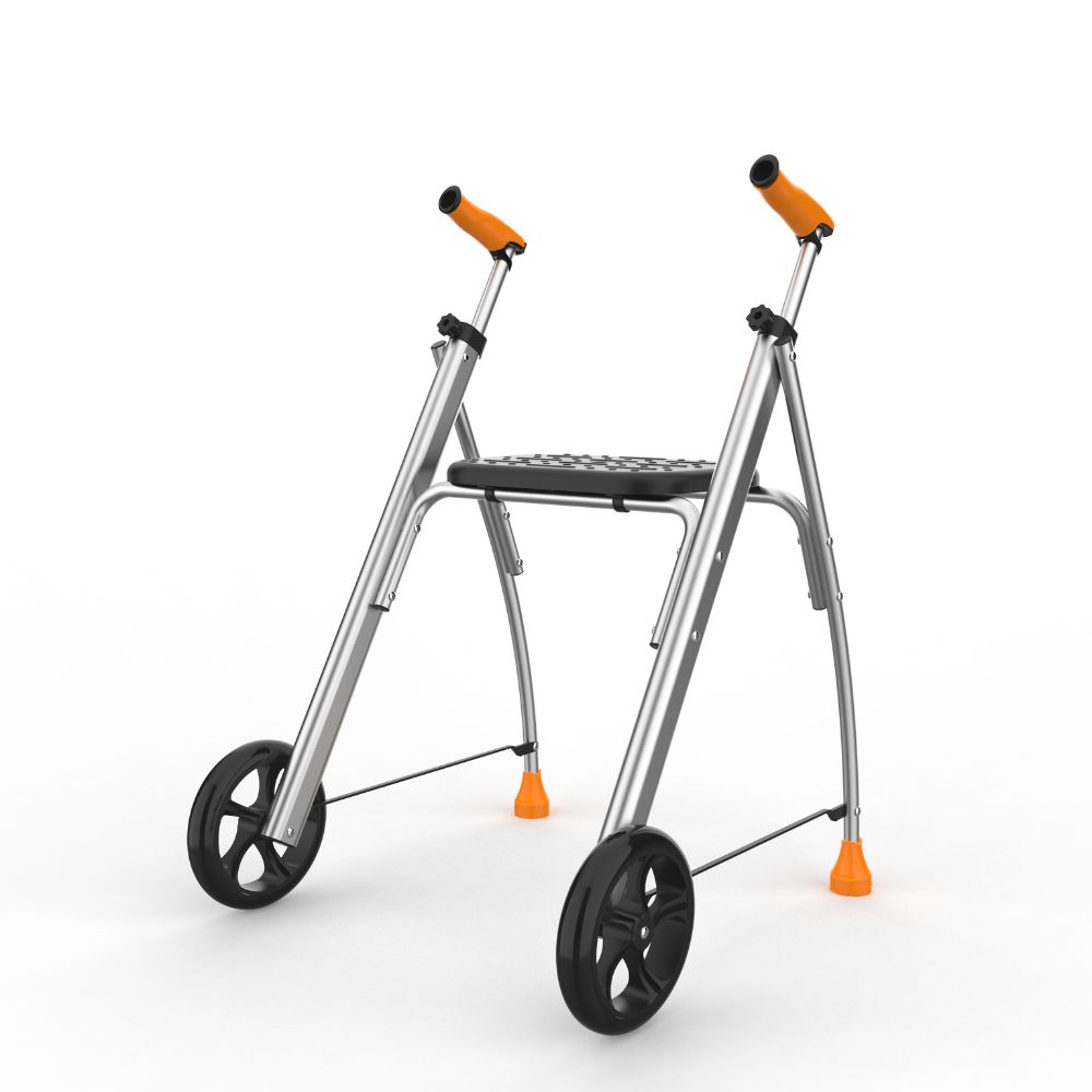 Andarilho em aluminio aeroespacial laranja